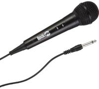 Micro de Karaoké Filaire RockJam Microphone Unidirectionnel Dynamique avec cordon de 3 mètres - Noir
