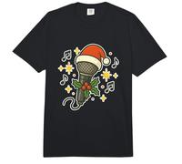 Microphone de Noël avec Bonnet de Père Noël Comfort Colors Adult Heavyweight T-Shirt