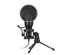 Microphone de podcast - Kit de microphone de transmission USB, configuration audio PC PLOY & PRUNY PC | Microphone d'enregistrement vocal, chat de jeux, capture de son clair | Support réglable
