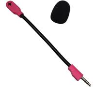Microphone de rechange pour casque de jeu Logitech G PRO X2 et micro de jeu avec son clair, design léger de 12 g, câble de 15 cm pour console PC (rose)