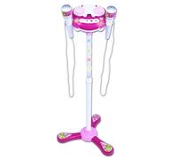 Bontempi microphone de scène avec son blanc / rose 89 cm Blanc G