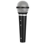 Microphone de simulation pour journaliste, mini style noir avec lèvre réaliste - Design de performance de synchronisation, parfait pour les spectacles de scène pour enfants et les jeux de simulation