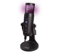 Venom Microphone de streaming cardioïde USB avec grille en maille lumineuse LED (PS5 / PS4 / PC)