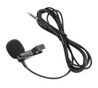 Microphone de Téléphone à Pince Cravate Noir, Voix Claire