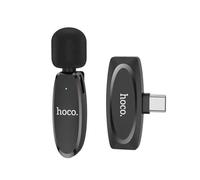 Microphone de téléphone - HOCO - Crystal L15 - Connecteur Type-C - Noir - Pour smartphones