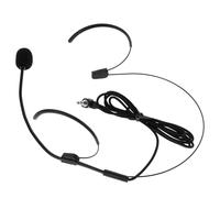 Microphone de Tête de Chant Flexible, Casque-micro de Scène Noir