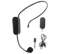 Microphone de Tête sans Fil 1 Set Abs Noir pour Enseignants