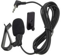Microphone de Voiture 3,5 mm pour Autoradio Bluetooth, Micro Externe Autoradio avec Câble 3 m et Adaptateur 3,5 mm vers 2,5 mm, Micro Mains Libres pour GPS, DVD, Android, Pioneer, Sony, Kenwood