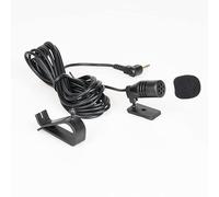 Microphone de Voiture 3,5 mm pour Autoradio Stéréo de Voiture, GPS, DVD, Micro de Rechange pour Sony Pioneer Kenwood Boss JVC Jensen Alpine avec Adaptateur 3,5 mm vers 2,5 mm