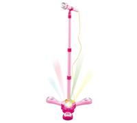 Microphone d'écho - 89 cm - Jouet chantant coloré et réglable - Compagnon de jeu créatif - Machine de karaoké ABS pour avec lumière - Microphone sur pied pour filles et étudiants de maternelle