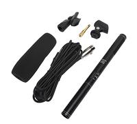 Microphone D'enregistrement Noir, Mini Micro Portable Haute sensibilité pour Appareil Photo, Micro Directionnel pour Réunions et Discours, Connecteur XLR (Noir 28cm)