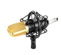 Microphone d'enregistrement professionnel à condensateur FIFINE F-700 avec support antichoc pour enregistrement en studio et diffusion, port casque 3,5 mm, longueur du câble : 2,5 m (couleur : noir)