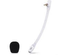 Microphone directionnel avec réduction du bruit en ABS pour Logitech pour ASTRO A40 pour casque, blanc, 18 x 5 x 3 cm, enregistrement vocal clair pour la communication d'équipe dans le jeu (blanc)