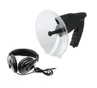 Microphone directionnel - Microphone parabolique - Microphone parabolique monoculaire 8X - Distance d'écoute des oiseaux - Bol directionnel - 100 m - Grossissement 8x - Pour l'extérieur