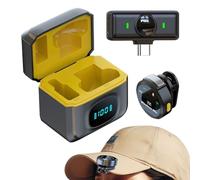 Microphone du téléphone - Clip magnétique Mini Annulation du bruit pour un audio clair, durée de vie de la batterie 12H avec conception de revers, haut-parleur portable pour la musique, les médias, la
