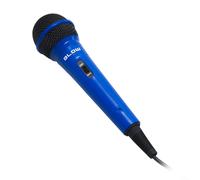 Microphone dynamique 6,3mm bleu pour chant sur scène et karaoké de qualité
