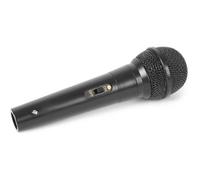 Fenton DM100 - Microphone dynamique, microphone filaire - Noir, Cordon de 3 mètres, Jack 6.35 mm male Noir