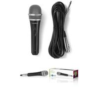 Microphone dynamique PRO filaire Cardioïde Karaoké Câble détachable 5.00 m 50 Hz - 15 kHz 600 Ohm -72 dB Bouton marche/arrêt intégré
