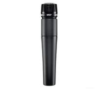 Microphone dynamique professionnel SM57 en métal en forme de cœur pour chant de scène, karaoké et enregistrement vocal, connexion filaire, compact 26 x 12,5 x 8,5 cm, noir