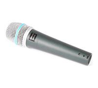 Microphone Vonyx DM57A - Microphone Dynamique Professionnel avec Filtre Anti-Pop - Noir