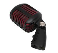 Microphone Dynamique Rétro, Micro Vocal Classique en Alliage de Zinc pour