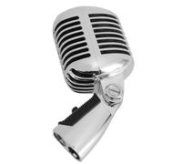 Microphone Dynamique Rétro, Micro Vocal Classique en Alliage de Zinc pour