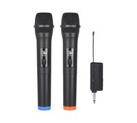 Microphone Dynamique Sans Fil à Main avec Récepteur Rechargeable pour Fêtes, Églises et Spectacles