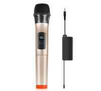 Microphone dynamique sans fil PULUZ UHF avec écran LED (couleur : doré) - UHF