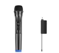 Microphone dynamique UHF sans fil avec affichage LED, pour conférence, karaoké, maison, ordinateur, Microphone en direct