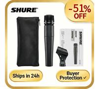 Microphone dynamique unidirectionnel professionnel Shure SM57, original, métallique, filaire, pour scène, karaoké et performance vocale SM57LC