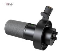 Microphone dynamique USB/XLR avec support antichoc,silencieux tactile,contrôle du volume,PC ou carte son statique,K688,Black