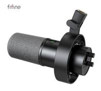 Microphone dynamique USB/XLR avec support antichoc,silencieux tactile,contrôle du volume,PC ou carte son statique,K688,Black