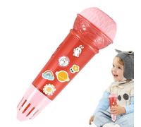 Microphone Echo - Multicolore | Micros rétro à piles pour avec effet Echo | Pour les qui chantent et s' à la maison ou lors de fêtes
