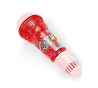 Microphone écologique pour enfants et tout-petits. Microphone karaoké magique sans pile, amplificateur de voix, jouet rétro pour chanter et parler [kk] Rouge