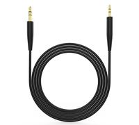 Microphone en ligne de remplacement, contrôle du volume, câble audio, compatible avec les casques Bose SoundTrue Soundlink QC25 QC35 OE2 avec appareils iPhone (noir)