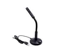 Microphone équipé d'un port USB noir