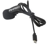 Microphone externe - AKASO - V50X/Brave 4/Brave 7 LE - Noir - Port micro USB - Compatible uniquement