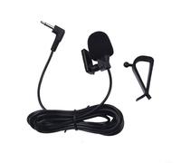 Microphone externe de 3 à 5 mm pour autoradio, téléphone portable, portable, capture sonore omnidirectionnelle avec câble de 300 cm et cartouche condensateur anti-interférences