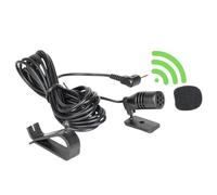 Microphone externe de voiture 3,5 mm, compatible avec Sony Boss JVC Kenwood Jensen Alpine Mic, pour unité principale de véhicule, DVD, GPS, Bluetooth, radio audio, stéréo, câble de 3 m, Plug and Play
