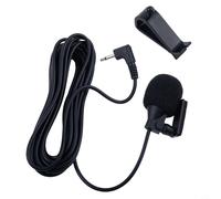Microphone externe pour Pioneer -VM1 et radios compatibles - 2,5 mm, fil, construction en plastique noir + métal avec housse en mousse coupe-vent et support (SKU)