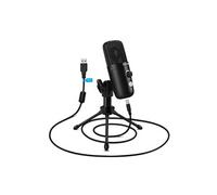 Microphone FDUCE USB pour PC, Podcast, Gaming, Streaming, Bureau, Trépied, Mac&Windows Compatible, Noir