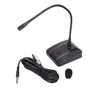 Microphone Filaire à Col de Cygne, Microphone Commercial Filaire à Suppression de Bruit Réglable à 360 ° avec Câble XLR à 6,35 Mm pour Conférence/conférence en Réseau/enregistrement de Diffusion, Etc.