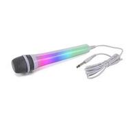 Microphone filaire dynamique - blanc - Effet lumineux Disco - MR ENTERTAINER G158GB Blanc
