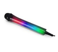 Microphone filaire dynamique - Noir - Effet lumineux Disco - MR ENTERTAINER G158BH Noir G