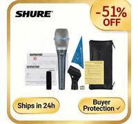 Microphone filaire dynamique supercardioïde professionnel Shure BETA 87A pour les spectacles sur scène, le karaoké, l'enregistrement BBOX 87A