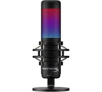 HyperX Microphone QuadCast S – Micro USB, condensateur RGB, PC/PS4/Mac, support anti‑vibrations
