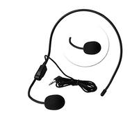 Microphone Filaire monté sur la tête, 3,5 mm, avec Prise pour Microphone à condensateur pour Haut-Parleur avec amplificateur de Voix