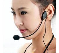 Microphone filaire pliable de 3.5mm, casque d'écoute, pour amplificateur de voix, haut parleur
