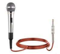Microphone filaire pour streaming en direct et karaoké, micro dynamique en métal avec cordon de 5 m pour PC, karaoké, prise de parole en public et conférence, ensemble d'accessoires audio portables