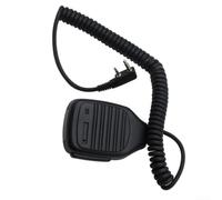 Microphone filaire robuste pour talkie-walkie - KMC-21 Microphone haut-parleur réduction du bruit avec clip en fer pour aventure en plein air foresterie